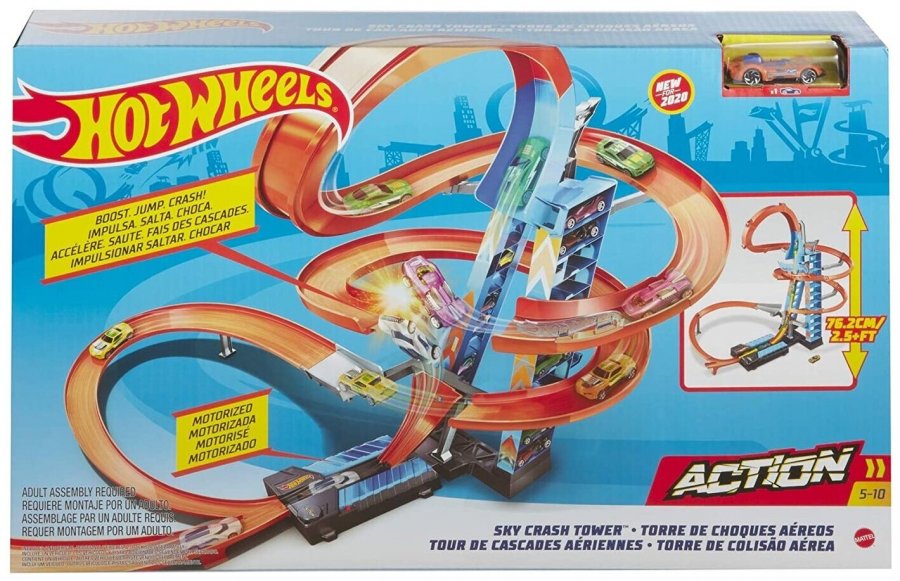 Трек Hot Wheels Sky Crash Tower GJM76