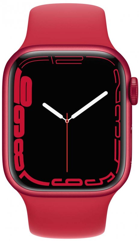 Умные часы Apple Watch Series 7 41mm Aluminium with Sport Band RU, (PRODUCT)RED (MKN23RU/A)