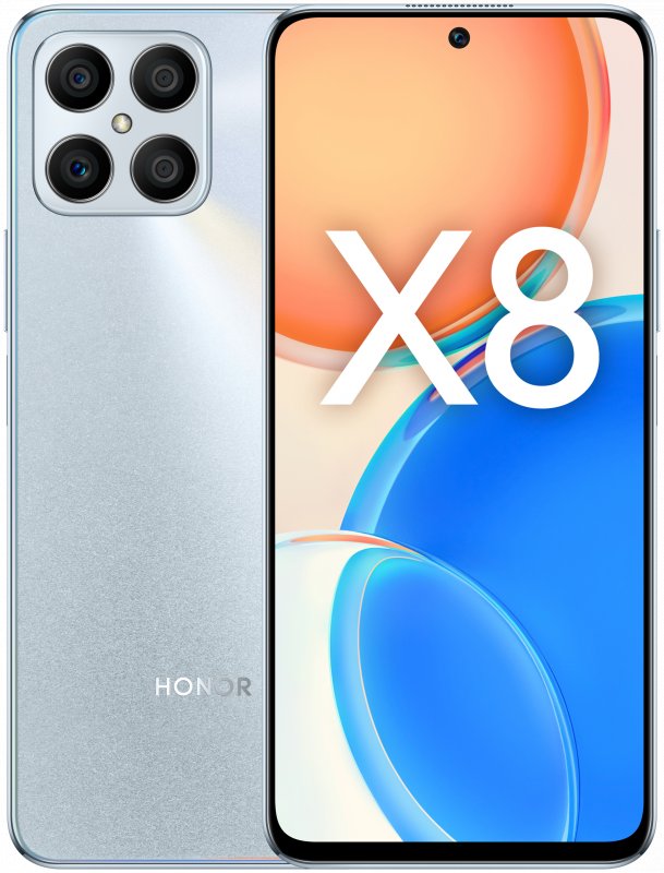 Смартфон HONOR X8 6/128 ГБ (TFY-LX1), Titanium Silver (5109ACXW)