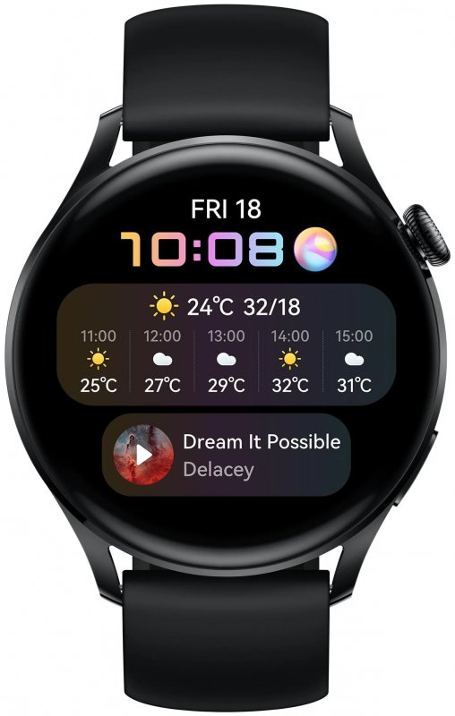 Умные часы HUAWEI Watch 3 Active Wi-Fi NFC, Black (GLL-AL04)
