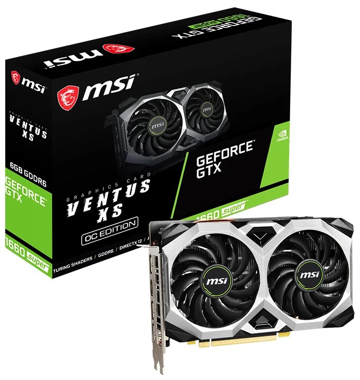 Видеокарта MSI GeForce GTX 1660 SUPER VENTUS XS OC 6GB, Retail