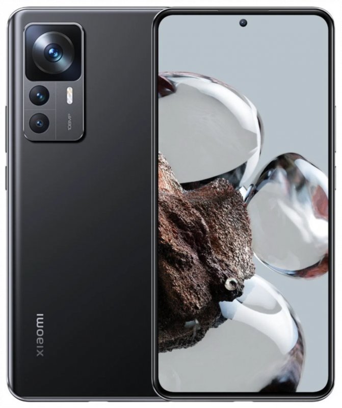 Смартфон Xiaomi 12T 8/128 ГБ, черный