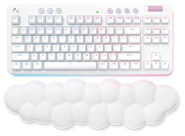 Игровая клавиатура Logitech G G715 Aurora Collection GX RED Linear, белый, английская