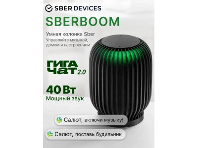 Умная колонка Sber SberBoom (SBDV-00090A), черный