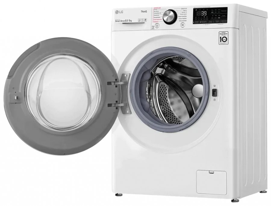 Стиральная машина с сушкой LG AI DD F2V9GC9W, белый