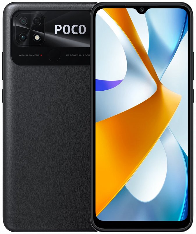 Смартфон Xiaomi POCO C40 3/32 ГБ RU, Dual nano SIM, заряженный черный
