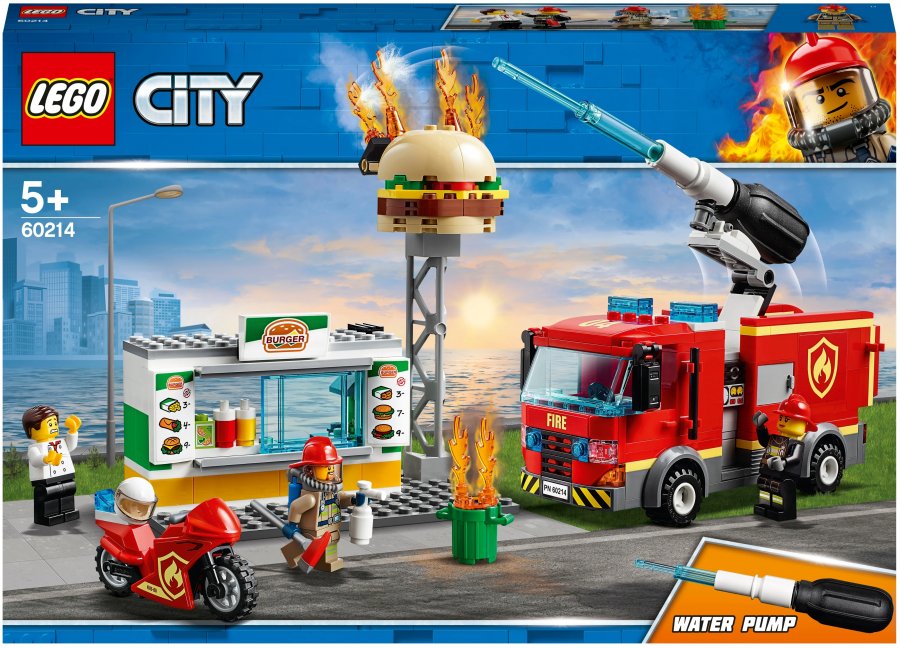 Конструктор LEGO City Fire 60214 Пожар в бургер-кафе
