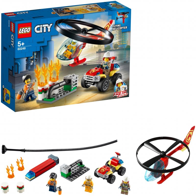 Конструктор LEGO City Fire 60248 Пожарный спасательный вертолёт