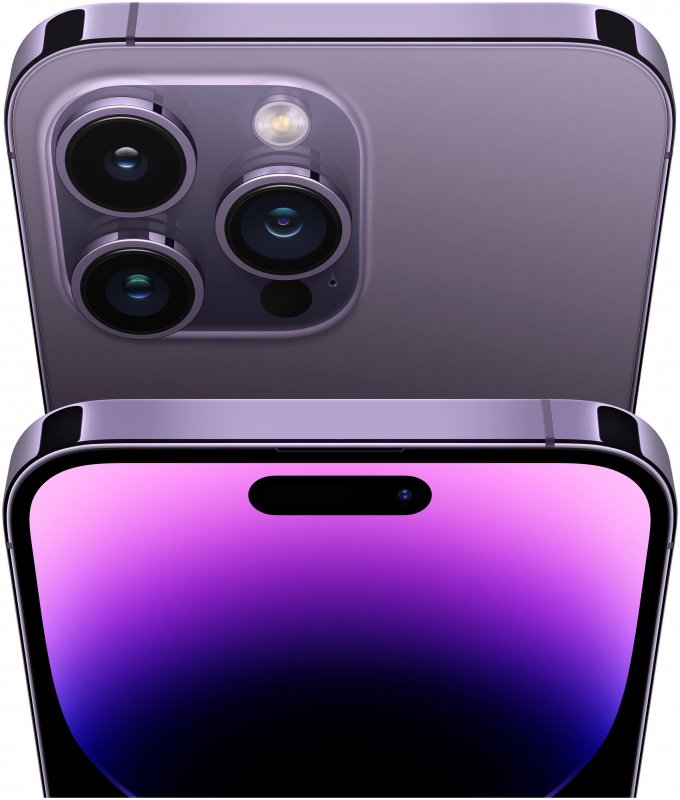 Смартфон Apple iPhone 14 Pro 128 ГБ, Dual nano SIM, глубокий фиолетовый