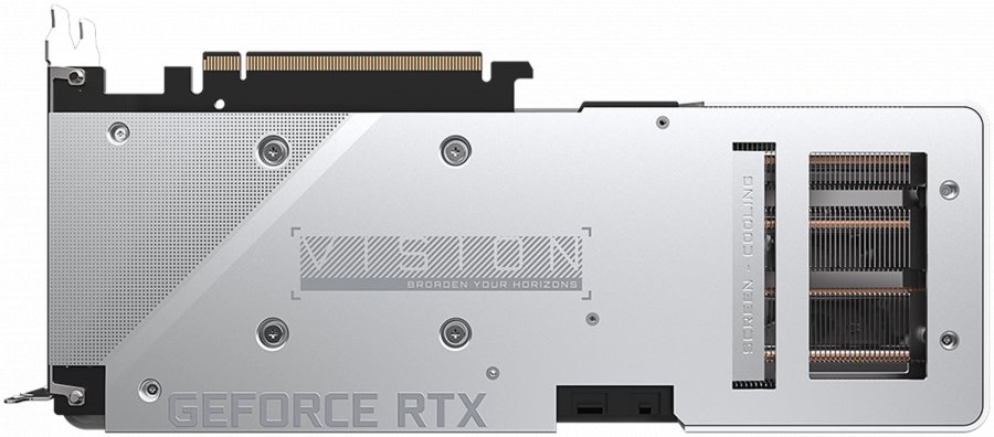 Видеокарта GIGABYTE GeForce RTX 3060 Ti VISION OC (LHR) (GV-N306TVISION OC-8GD rev2.0) (PCI-E 4.0 8 ГБ GDDR6. 256 бит. DisplayPort x2. HDMI x2. GPU