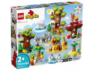 Конструктор LEGO DUPLO 10975 Дикие животные мира, 142 дет.