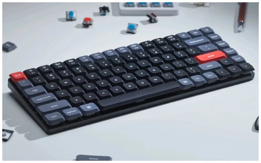 Беспроводная механическая клавиатура Keychron K3 Pro Gateron Blue Switch K3P-H2