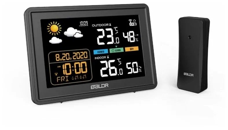 Метеостанция Baldr B0359WST2H2R, черный
