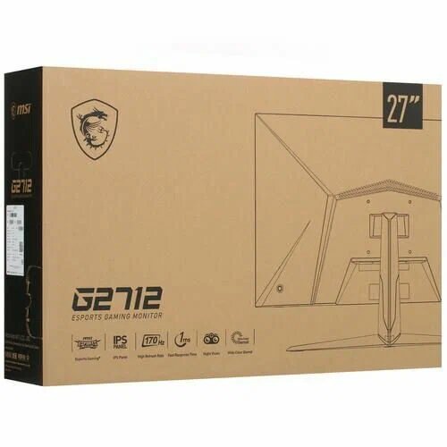 27" Монитор MSI G2712 черный