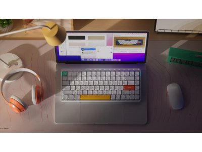 Беспроводная механическая клавиатура QMK Nuphy AIR75v2 Ionic White, RGB, Hot Swap, Moss Switch (AIR75v2-IW-25)