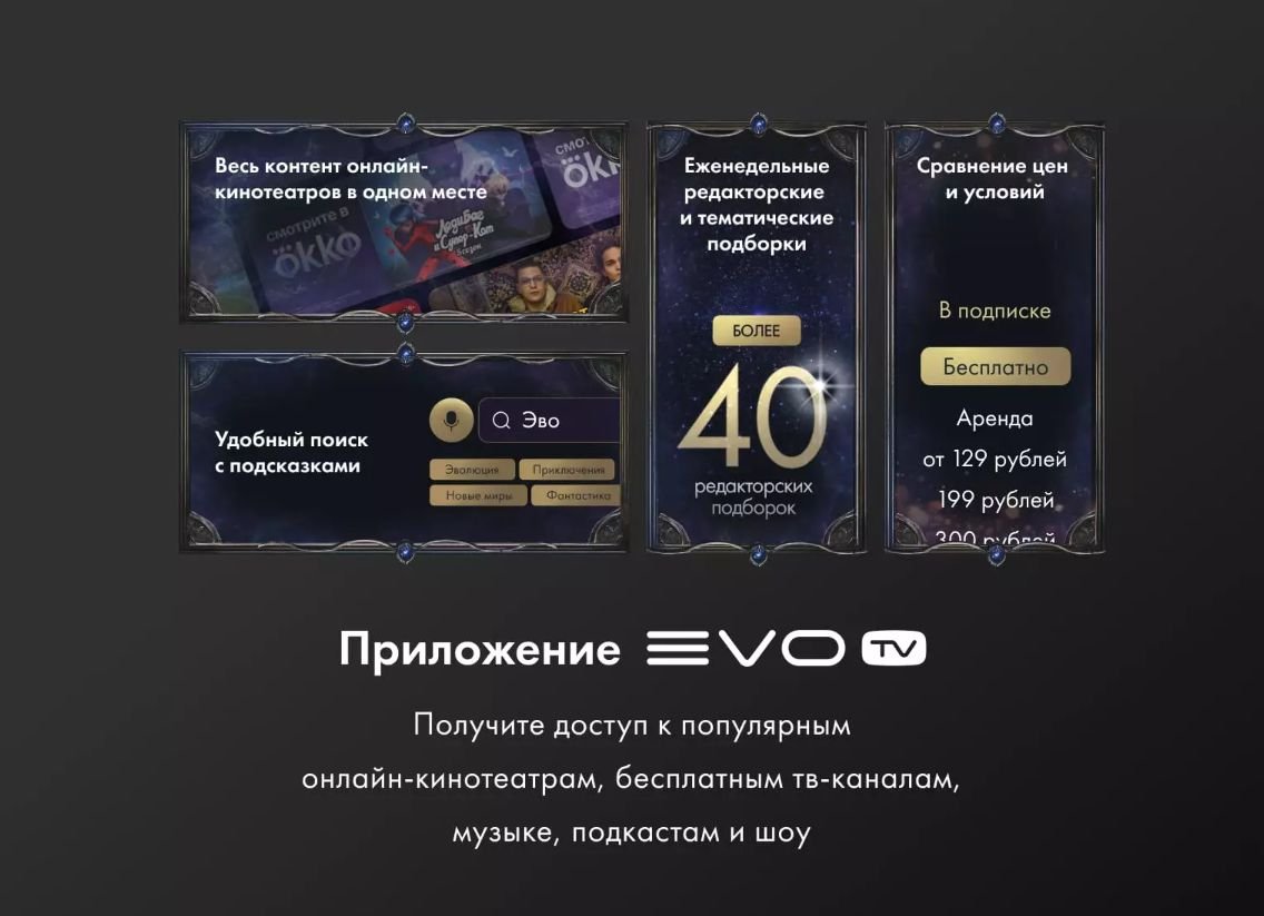 Телевизор evo tv 32 LED Black