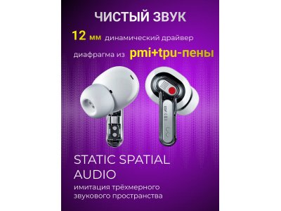 Беспроводные наушники Nothing Ear (3) - Белый (B173) (A10600125) - изображение 6