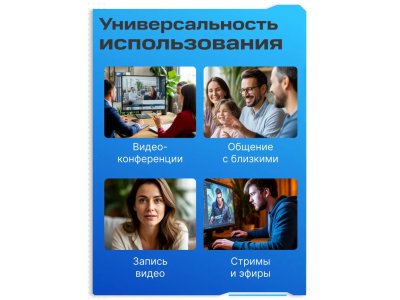 Веб-камера Logitech Webcam C920e, Black [960-001086] - изображение 5