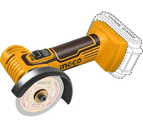 Мини-угловая шлифовальная машина INGCO CAGLI76012 Акк., 76 мм, P20S(20В)