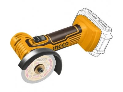 Мини-угловая шлифовальная машина INGCO CAGLI76012 Акк., 76 мм, P20S(20В) - изображение 2