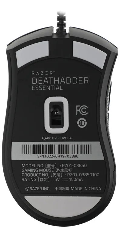 Компьютерная мышь Razer DeathAdder Essential Black (RZ01-03850100-R3C1)
