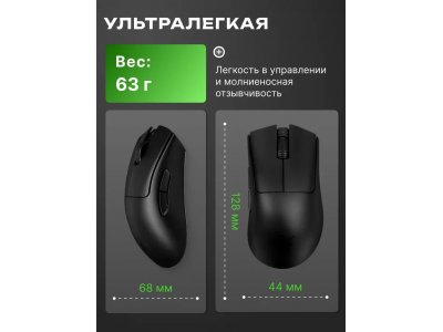 Компьютерная мышь Razer DeathAdder V3 Pro Black (RZ01-04630100-R3A1) - изображение 4