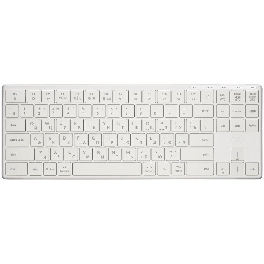 Беспроводная ультратонкая клавиатура xGhost Blade TKL, светло-серый XG-BLADE-TKL-WS