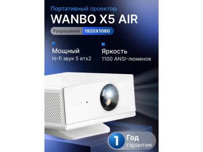 Проектор Wanbo X5 Air, белый (уцененный товар)