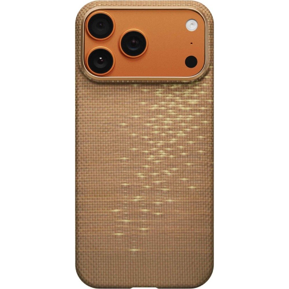 Чехол Pitaka Ultra Slim Case (PitaTap) для iPhone 17 Pro, Golden Glint KI1705AG