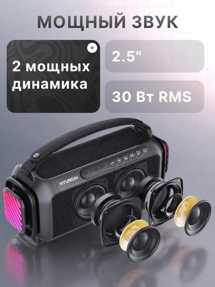 Колонка портативная Hyundai H-PS1007