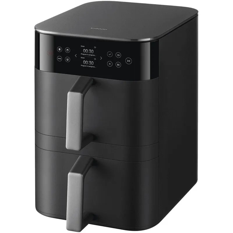 Аэрогриль электрический с двумя чашами Xiaomi Smart Double Stack Air Fryer 12L MAF-DS1201, темно-серый