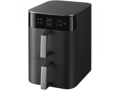 Аэрогриль электрический с двумя чашами Xiaomi Smart Double Stack Air Fryer 12L MAF-DS1201, темно-серый - изображение 2