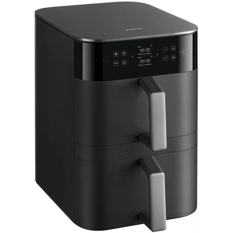 Аэрогриль электрический с двумя чашами Xiaomi Smart Double Stack Air Fryer 12L MAF-DS1201, темно-серый