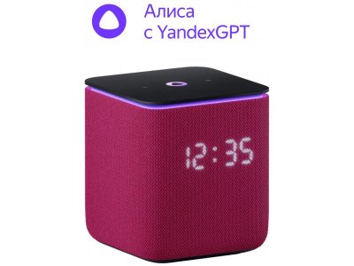 Яндекс Станция Миди с Алисой на YaGPT, с Zigbee, малиновый (YNDX-00054PNK) (уцененный товар)