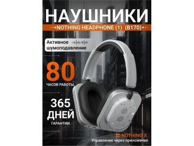 Беспроводные наушники Nothing Headphone (1) (2025, B170), Белый | White (A11300006) (Уцененный товар)