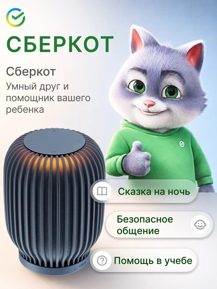 Умная колонка Sber SberBoom (SBDV-00090S) Тёмно-серый
