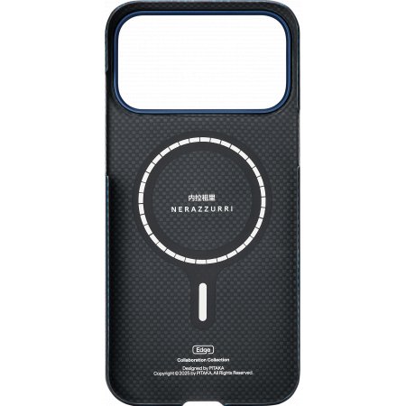Чехол Pitaka Ultra-Slim Case FC.Internazionzle Milano для iPhone 17 Pro, ML1701P, Синий