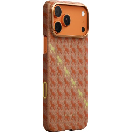 Чехол Pitaka Ultra-Slim Case (PitaTap) Amber для iPhone 17 Pro, Оранжевый (HR1701P)