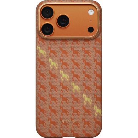 Чехол Pitaka Ultra-Slim Case (PitaTap) Amber для iPhone 17 Pro, Оранжевый (HR1701P)