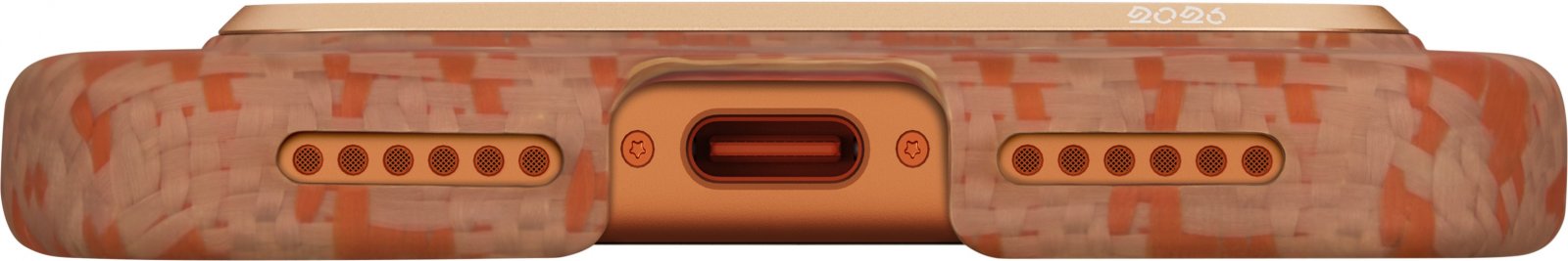 Чехол Pitaka Ultra-Slim Case (PitaTap) для iPhone 17 Pro Max, (Amber) Оранжевый HR1701PM