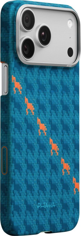 Чехол Pitaka Ultra-Slim Case (PitaTap) для iPhone 17 Pro Max, (Indigo) Синий HR1702PM