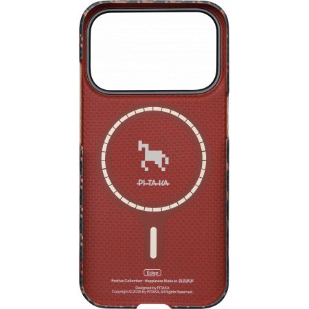 Чехол Pitaka Ultra-Slim Case (Happiness Rides) для iPhone 17 Pro Max, (Ebon Kylin) Чёрно-коричневый HR1707PM