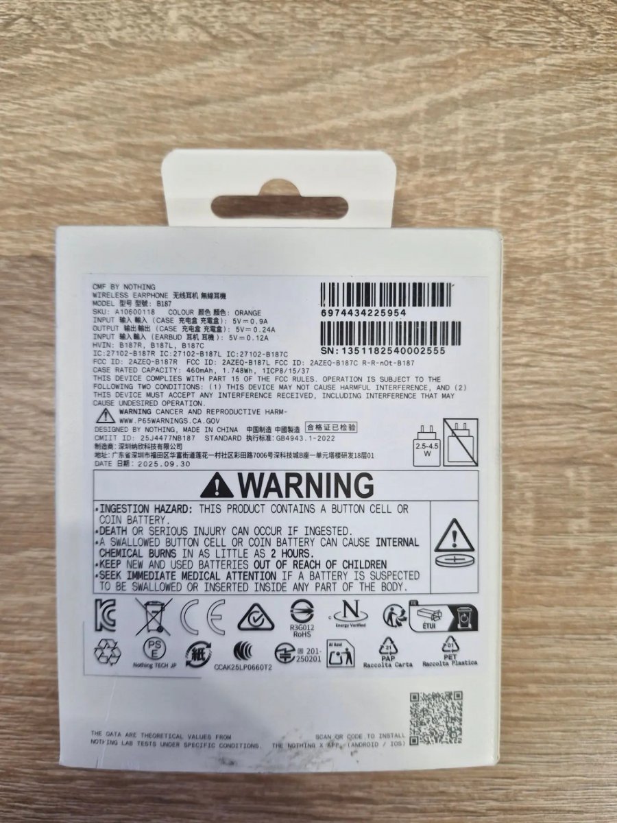 Наушники Nothing CMF Buds Pro 2, Orange, B187 (A10600118) (Уцененный товар)