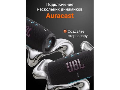 Портативная акустика JBL CHARGE 6 черный, оранжевый (JBLCHARGE6BLKOR) - изображение 5