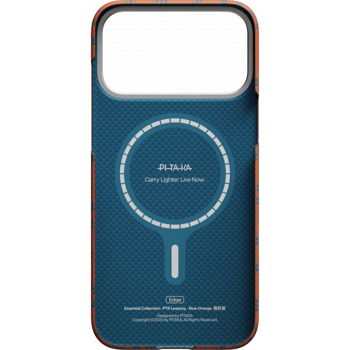 Чехол Pitaka Monogram Ultra-Slim Case для iPhone 17 Pro, оранжевый KI1703PTK