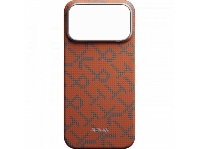 Чехол Pitaka Monogram Ultra-Slim Case для iPhone 17 Pro, оранжевый KI1703PTK - изображение 4