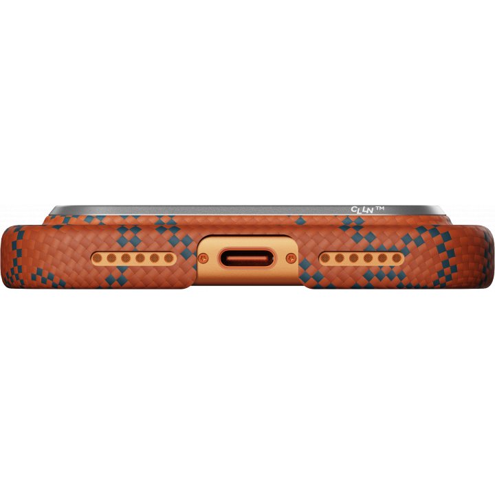 Чехол Pitaka Monogram Ultra-Slim Case для iPhone 17 Pro, оранжевый KI1703PTK