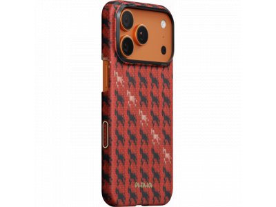Чехол Pitaka Ultra-Slim Case (PitaTap) Happiness Rides для iPhone 17 Pro, (Maroon) Красный HR1708P - изображение 1