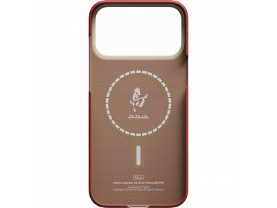 Чехол Pitaka Ultra-Slim Case (Ink Horse Painting) для iPhone 17 Pro, (Cinnabar) Красный HR1703P - изображение 3