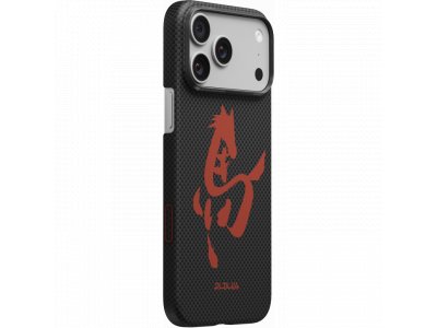 Чехол Pitaka Ultra-Slim Case (Ink Horse Painting) для iPhone 17 Pro, (Ink Rhythm) Чёрный HR1706P - изображение 1